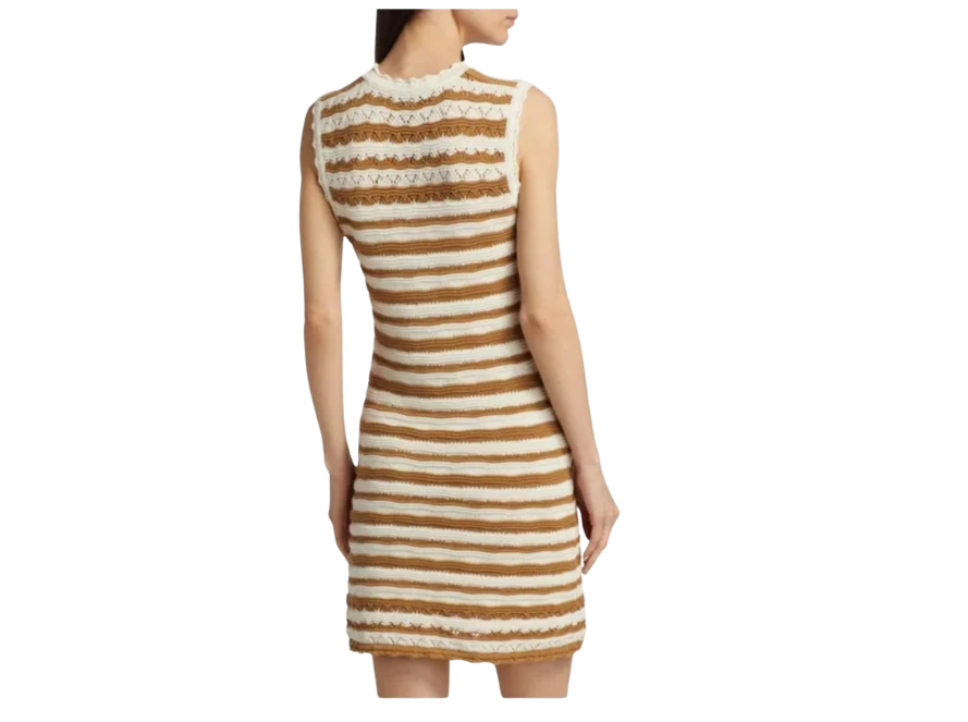 templeton knitted dress Veronica Beard | Desert Khaki|Off-White x-sibling-handle:longerline-tshirt-dress-r25wjd97-white