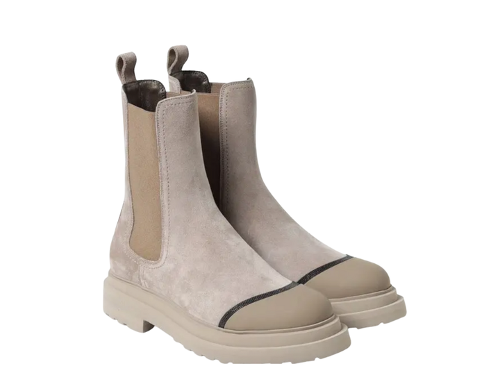 Brunello Cucinelli Chelsea Boot with Monili Detail