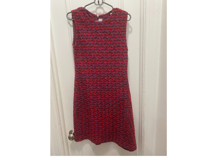 St. John Sleeveless Tweed Knit Dress