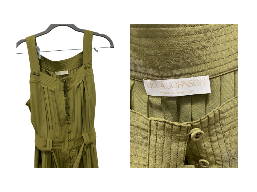 オールインワン・サロペット Ulla Johnson Dioni Dress ULLA JOHNSON Dioni Silk Pleated Midi Dress – Six & Sutton