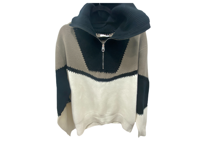 Chloé Half-zip wool and cashmere sweater