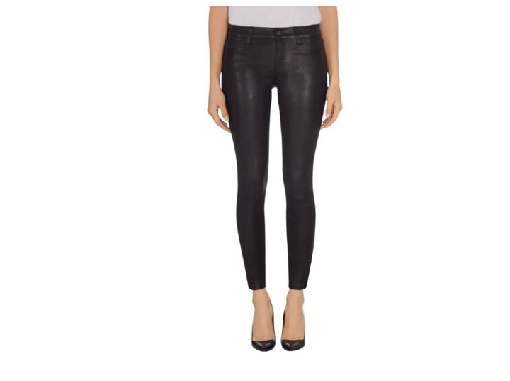 J Brand Skinny Stretch Lamb Leather Pants Ankle Zip