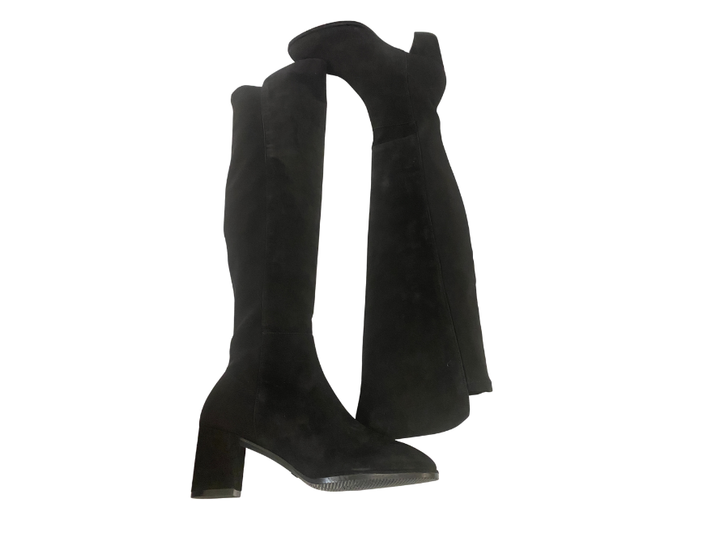 Stuart Weitzman Suede Over the Knee 2 3/4" Heel Boots
