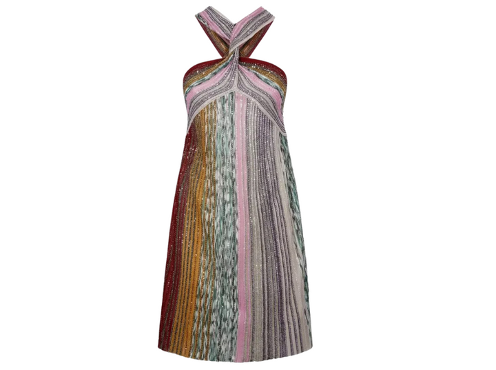 minnie sequin striped halter dress Sequin Halter Mini Dress Striped Box Boutique