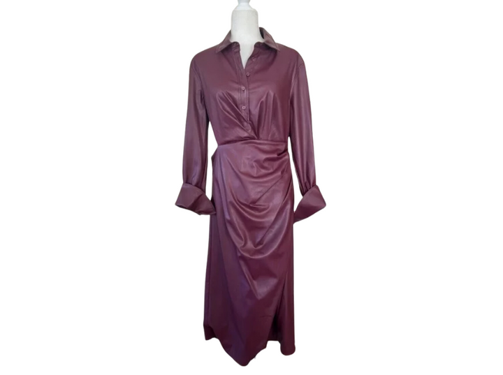 Jonathan Simkhai Mulberry Mara Draped Shirtdress