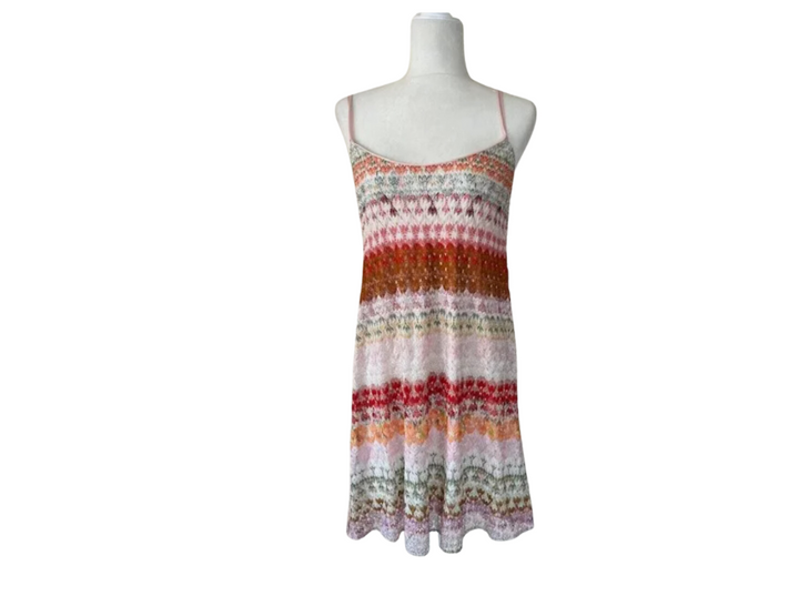 Missoni Made in Italy Crochet Knit Mini Slip Dress