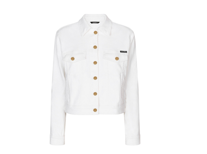 Dolce & Gabbana White Denim Jacket