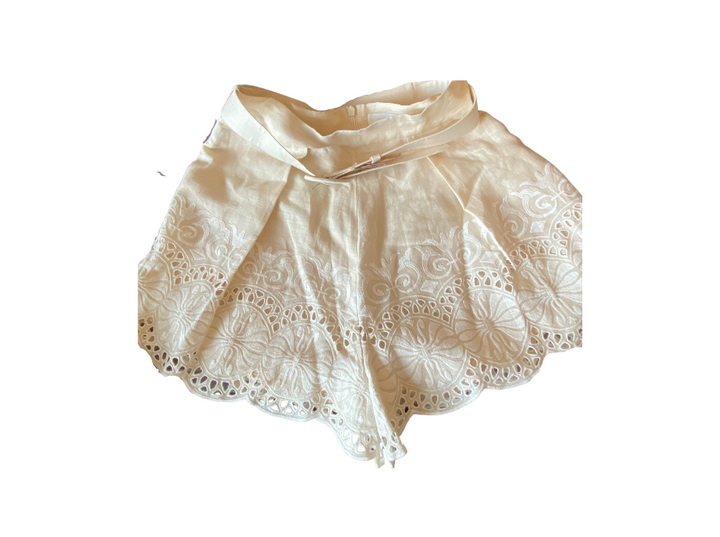 Zimmermann Belted Linen Shorts