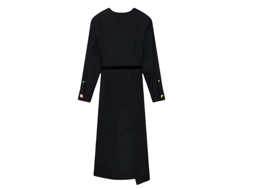 Schiaparelli Black Wrap Dress