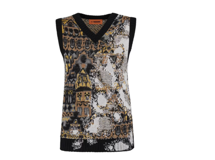 Missoni Abstract Print Knit Sweater Vest