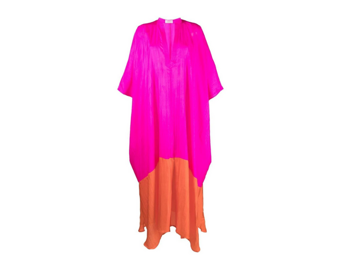The Rose Ibiza Silk Kaftan Dress