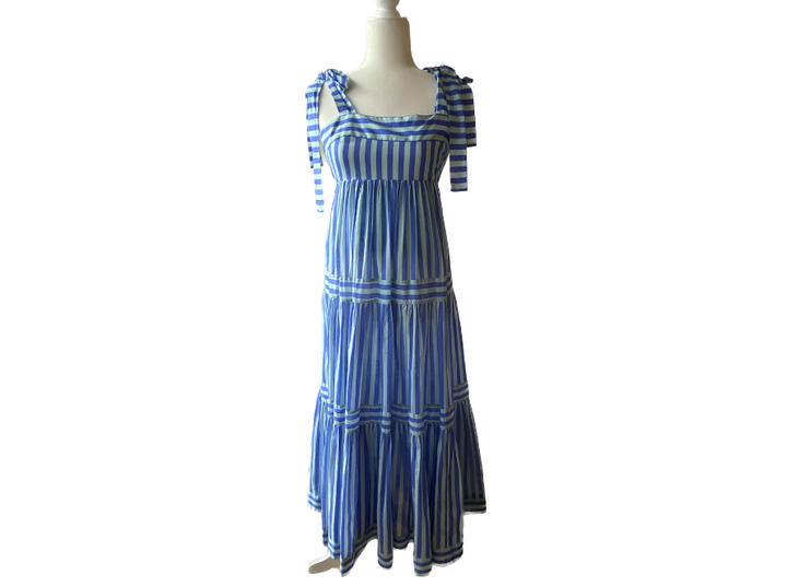 Zimmermann Blue Striped Maxi Dress