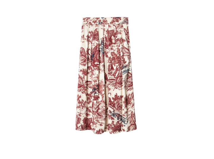 Zadig & Voltaire Camel Jouy Printed Skirt