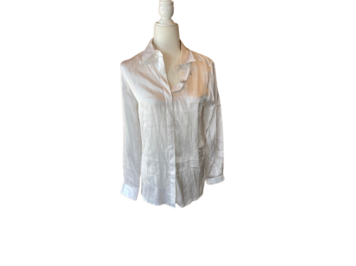 Gorsuch White Silk Blouse