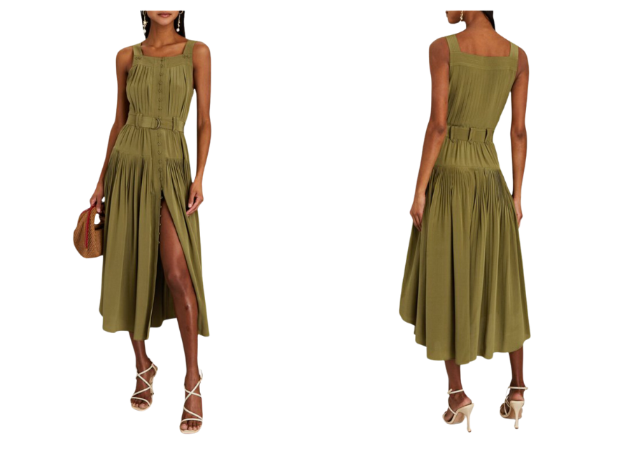 【送料&関税込】Ulla Johnson Dioni Dress ULLA JOHNSON Dioni Silk Pleated Midi Dress – Six & Sutton