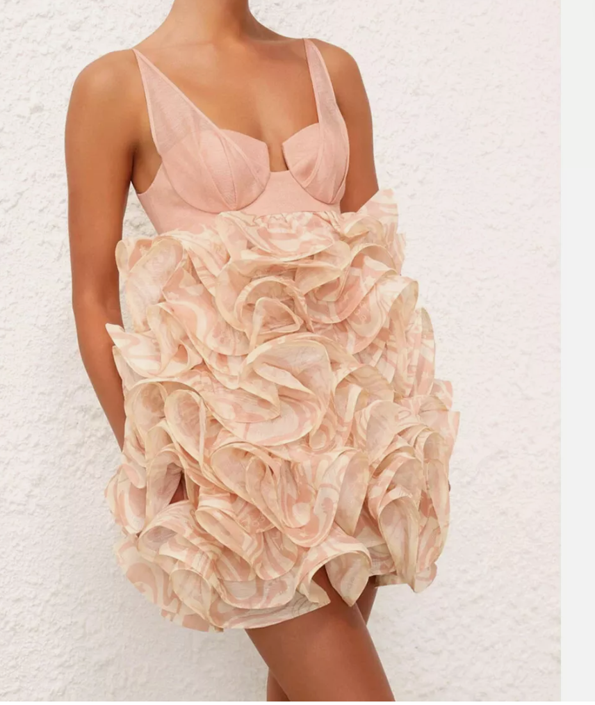 Zimmermann Matchmaker Ruffle Mini Dress – Six & Sutton