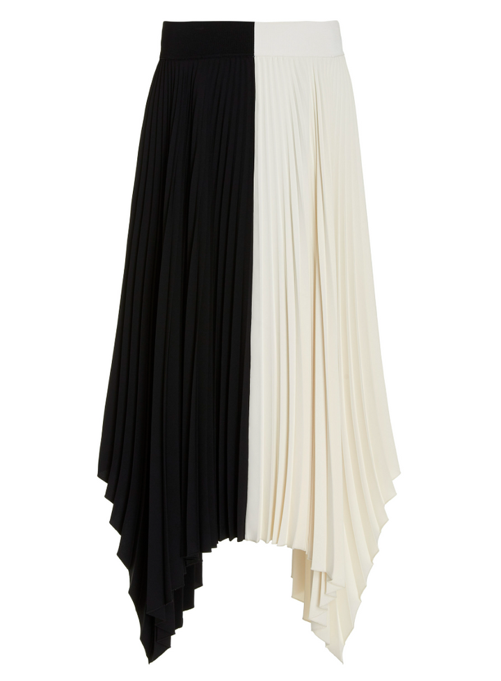 Joseph Ade Two-Tone Plisse Maxi Skirt