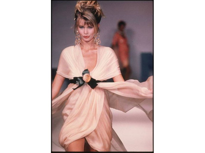 Rare Vintage Chanel Karl Lagerfeld Maxi Dress Gown Circa 1990 – Six & Sutton Rare Vintage Chanel Karl Lagerfeld Maxi Dress Gown Circa 1990 – Six & Sutton