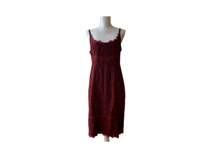 diane von furstenberg red lace dress Red Zarita Sheath