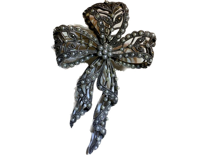 Vintage Unbranded - Floral Ribbon Pin