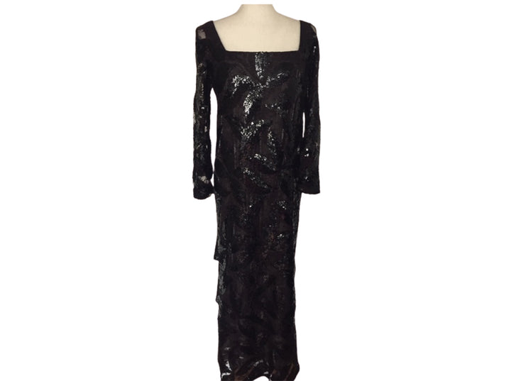 Vintage Custom - Black Sequin Gown